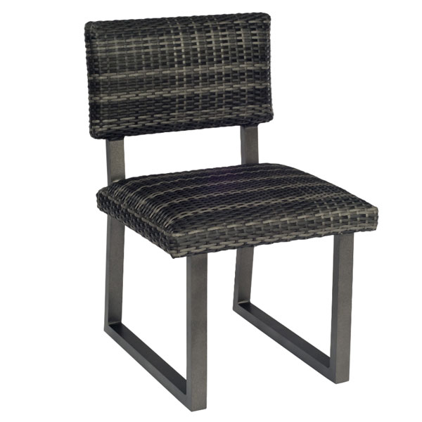 Canaveral Wicker Harper Side Dining Chair by Woodard - Image 3